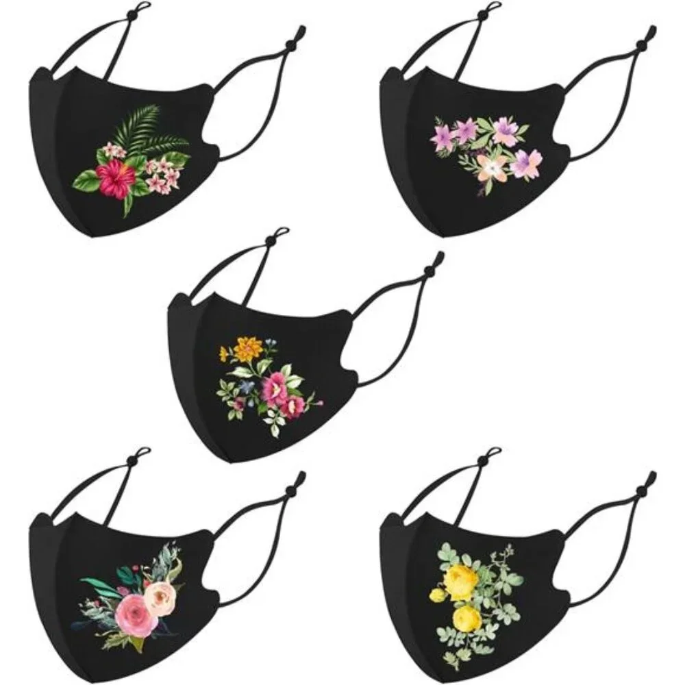 Washable Face Masks, Reusable, Ice Silk Cotton Cloth Masks